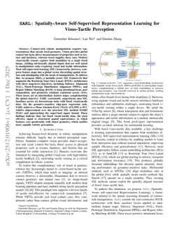 SARL: Spatially-Aware Self-Supervised Representation Learning for Visuo-Tactile Perception
