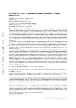 An Empirical Study of Agent Developer Practices in AI Agent Frameworks