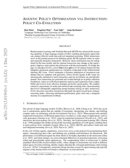 Agentic Policy Optimization via Instruction-Policy Co-Evolution