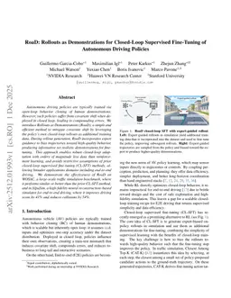 RoaD: Rollouts as Demonstrations for Closed-Loop Supervised Fine-Tuning of Autonomous Driving Policies