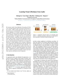 Learning Visual Affordance from Audio