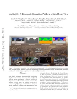 AirSim360: A Panoramic Simulation Platform within Drone View