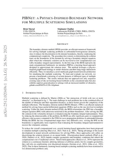 PIBNet: a Physics-Inspired Boundary Network for Multiple Scattering Simulations
