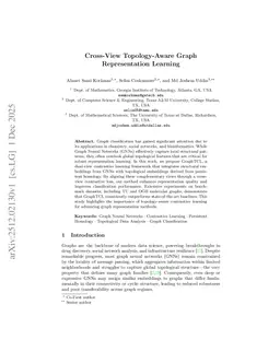 Cross-View Topology-Aware Graph Representation Learning