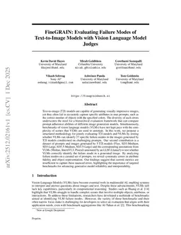 FineGRAIN: Evaluating Failure Modes of Text-to-Image Models with Vision Language Model Judges