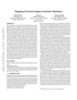 Mapping of Lesion Images to Somatic Mutations