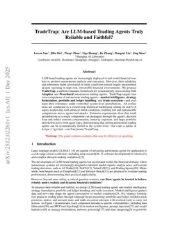 TradeTrap: Are LLM-based Trading Agents Truly Reliable and Faithful?