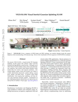VIGS-SLAM: Visual Inertial Gaussian Splatting SLAM