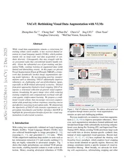 VACoT: Rethinking Visual Data Augmentation with VLMs