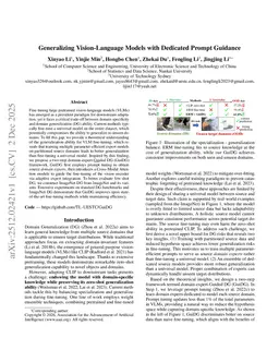 Generalizing Vision-Language Models with Dedicated Prompt Guidance