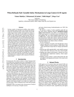 When Refusals Fail: Unstable Safety Mechanisms in Long-Context LLM Agents