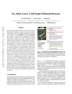 See, Think, Learn: A Self-Taught Multimodal Reasoner