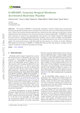 G-SHARP: Gaussian Surgical Hardware Accelerated Real-time Pipeline