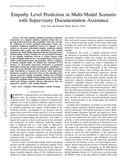 Empathy Level Prediction in Multi-Modal Scenario with Supervisory Documentation Assistance