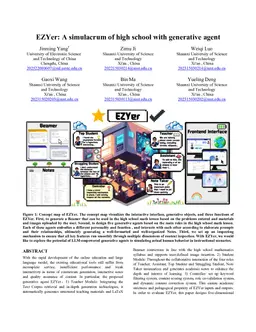 EZYer: A simulacrum of high school with generative agent