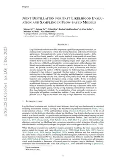 Joint Distillation for Fast Likelihood Evaluation and Sampling in Flow-based Models