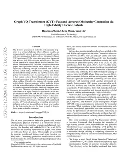 Graph VQ-Transformer (GVT): Fast and Accurate Molecular Generation via High-Fidelity Discrete Latents