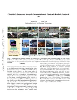 ClimaOoD: Improving Anomaly Segmentation via Physically Realistic Synthetic Data