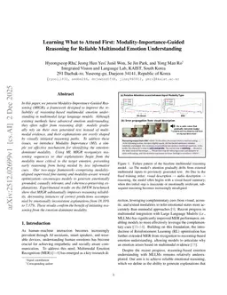 Learning What to Attend First: Modality-Importance-Guided Reasoning for Reliable Multimodal Emotion Understanding