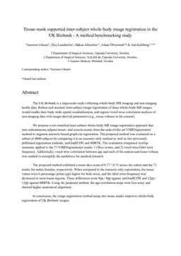 Tissue-mask supported inter-subject whole-body image registration in the UK Biobank - A method benchmarking study
