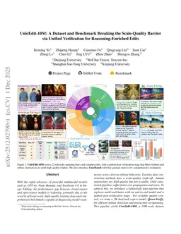 UnicEdit-10M: A Dataset and Benchmark Breaking the Scale-Quality Barrier via Unified Verification for Reasoning-Enriched Edits