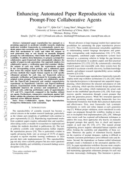 Enhancing Automated Paper Reproduction via Prompt-Free Collaborative Agents