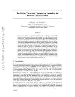 Revisiting Theory of Contrastive Learning for Domain Generalization