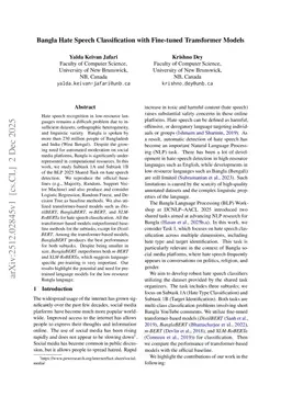 Bangla Hate Speech Classification with Fine-tuned Transformer Models