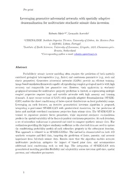 Leveraging generative adversarial networks with spatially adaptive denormalization for multivariate stochastic seismic data inversion