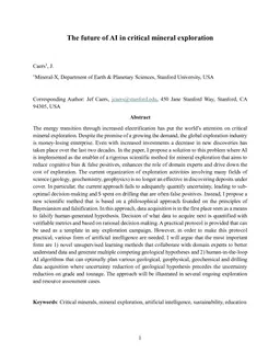 The future of AI in critical mineral exploration