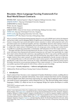 Belobog: Move Language Fuzzing Framework For Real-World Smart Contracts