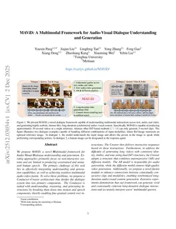 MAViD: A Multimodal Framework for Audio-Visual Dialogue Understanding and Generation
