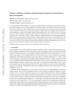 Echoes of AI Harms: A Human-LLM Synergistic Framework for Bias-Driven Harm Anticipation