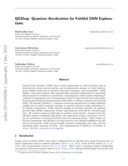 QGShap: Quantum Acceleration for Faithful GNN Explanations