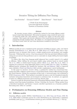 Iterative Tilting for Diffusion Fine-Tuning