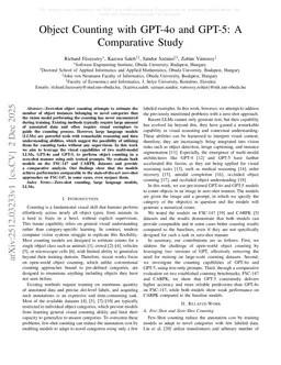 Object Counting with GPT-4o and GPT-5: A Comparative Study