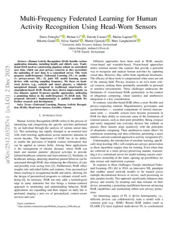 Multi-Frequency Federated Learning for Human Activity Recognition Using Head-Worn Sensors