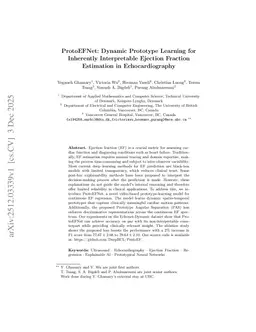 ProtoEFNet: Dynamic Prototype Learning for Inherently Interpretable Ejection Fraction Estimation in Echocardiography