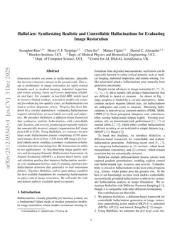 HalluGen: Synthesizing Realistic and Controllable Hallucinations for Evaluating Image Restoration