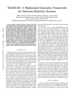 MAGE-ID: A Multimodal Generative Framework for Intrusion Detection Systems