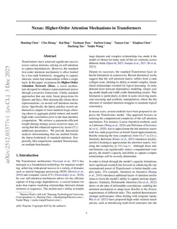 Nexus: Higher-Order Attention Mechanisms in Transformers
