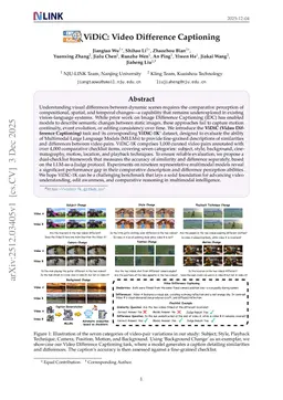 ViDiC: Video Difference Captioning