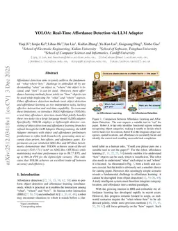 YOLOA: Real-Time Affordance Detection via LLM Adapter