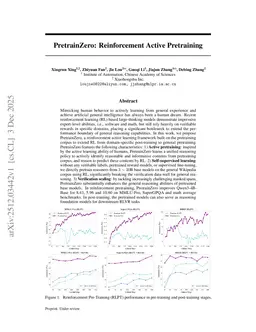PretrainZero: Reinforcement Active Pretraining