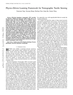 Physics-Driven Learning Framework for Tomographic Tactile Sensing
