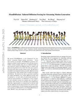 FloodDiffusion: Tailored Diffusion Forcing for Streaming Motion Generation