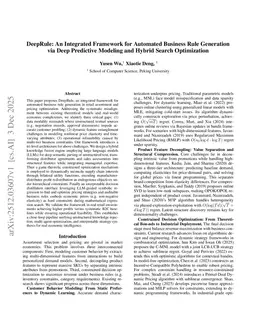DeepRule: An Integrated Framework for Automated Business Rule Generation via Deep Predictive Modeling and Hybrid Search Optimization