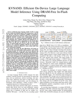 KVNAND: Efficient On-Device Large Language Model Inference Using DRAM-Free In-Flash Computing