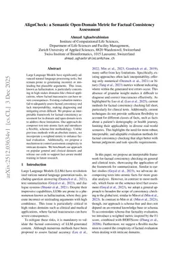 AlignCheck: a Semantic Open-Domain Metric for Factual Consistency Assessment