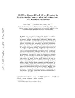 MKSNet: Advanced Small Object Detection in Remote Sensing Imagery with Multi-Kernel and Dual Attention Mechanisms